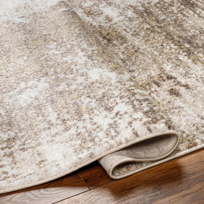 NALANY Abstract Modern Marble Light Brown Rug