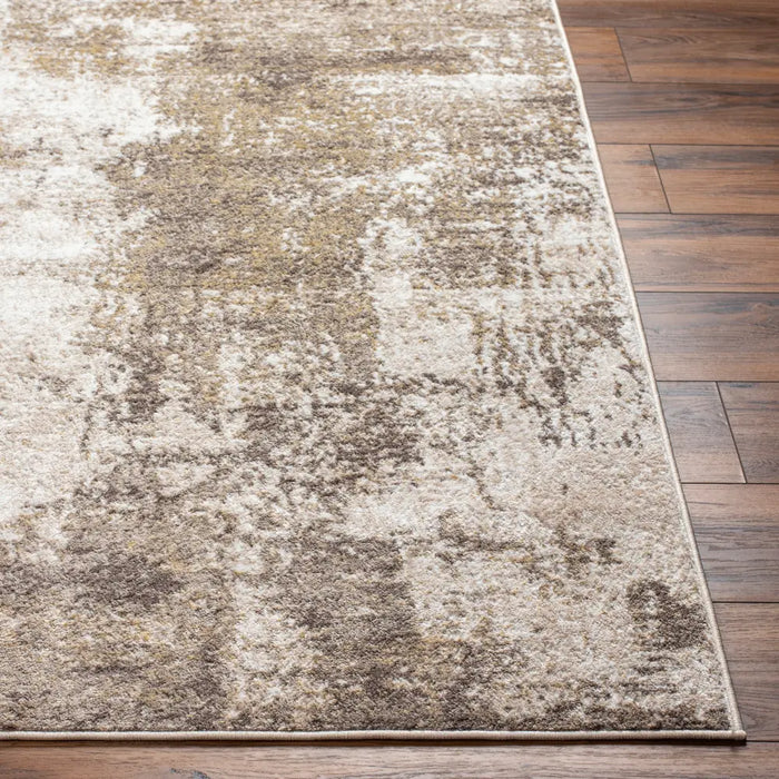 NALANY Abstract Modern Marble Light Brown Rug