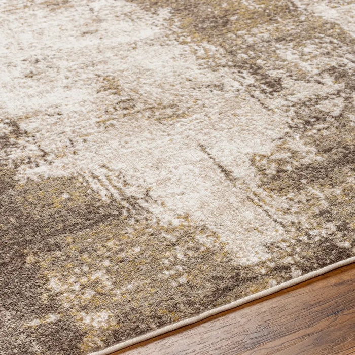 NALANY Abstract Modern Marble Light Brown Rug