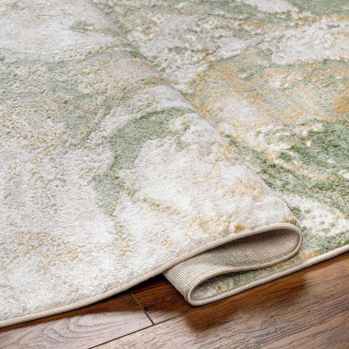 OCTAVIA Abstract Modern Marble Moss Green Rug Green Rug — RugsDirect Online