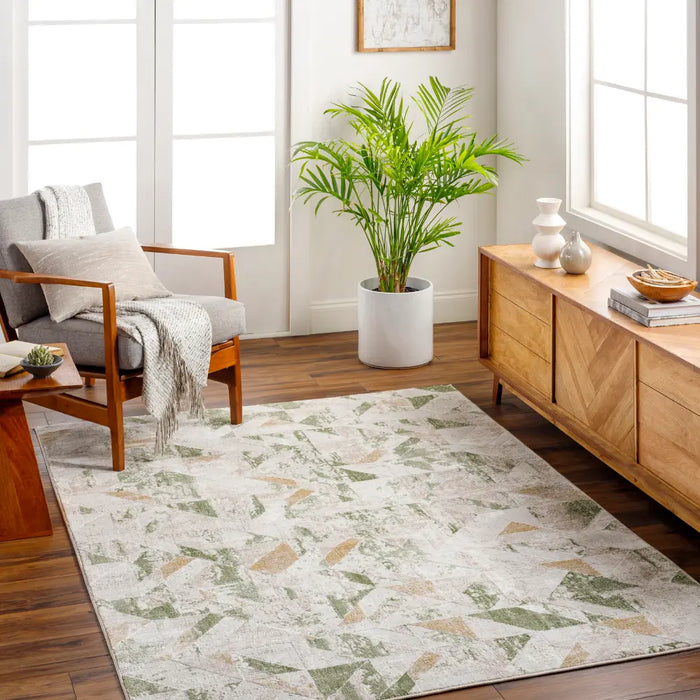 ROYALTY Scandi Modern Moss/Ivory Rug