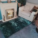 Photo by Ray G., | Origins shimmer teal Living Room Shaggy Rug.