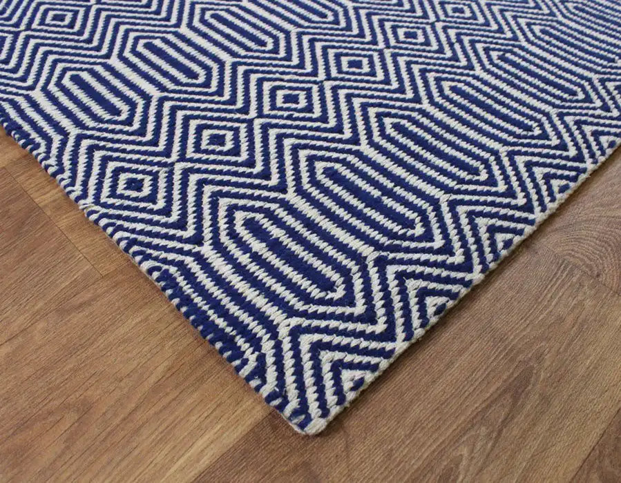 Asiatic sloan blue Blue Living Room Striped Rug.