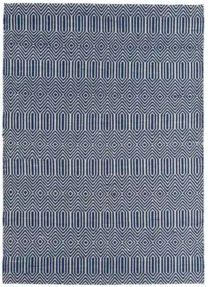 Asiatic sloan blue Blue Living Room Striped Rug.
