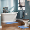 ROYAL Piece Machine Washable Non-Slip Blue Bathroom Rug Set Blue
