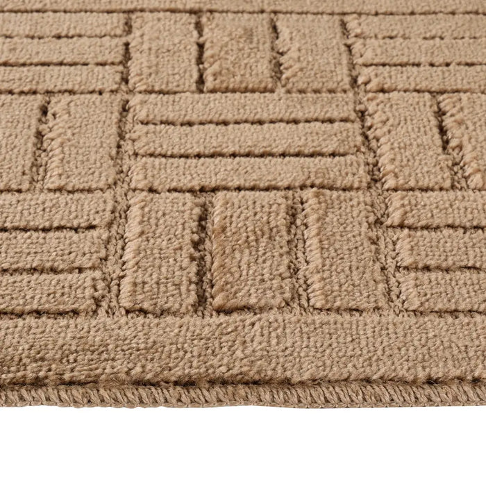 ROYAL Piece Machine Washable Non-Slip Brown Bathroom Rug Set Brown