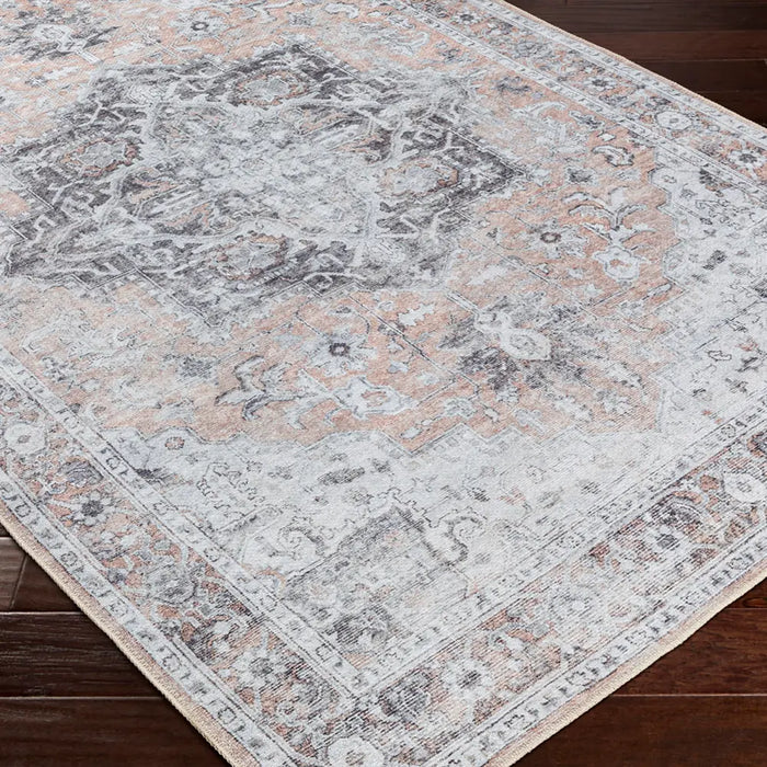 CAPUCINE Machine Washable Modern Boho Grey Rug