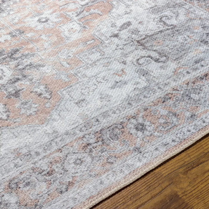 CAPUCINE Machine Washable Modern Boho Grey Rug