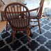 Photo by Dianne L., | Oriental Weavers moda flatweave trellis blue Kitchen Rugs Geometric Rug.