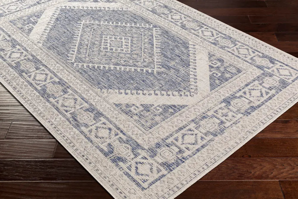 ANWARA In- & Outdoor Global Navy Rug