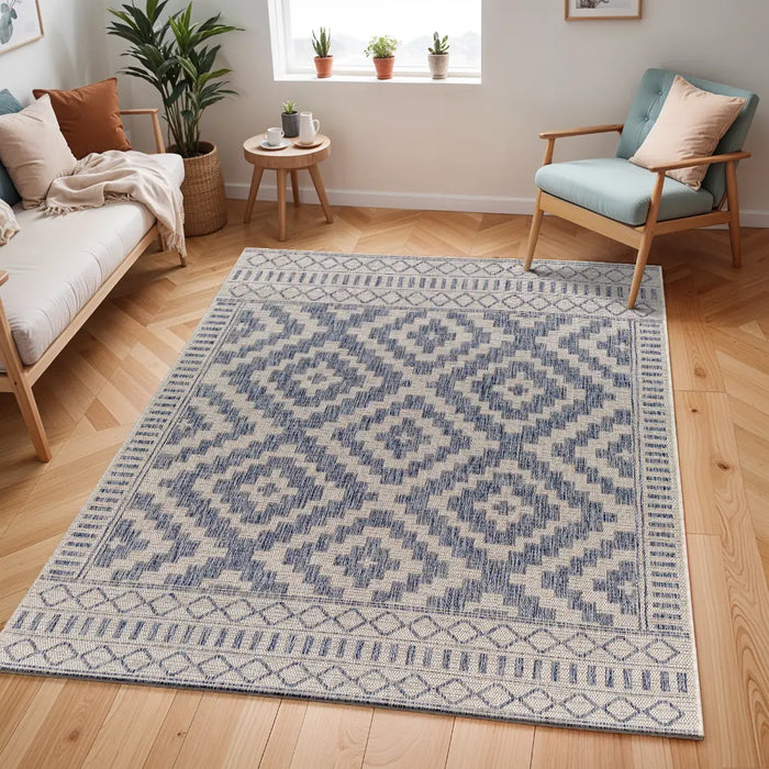 TRICIA In- & Outdoor Global Jute-Look Brown Rug