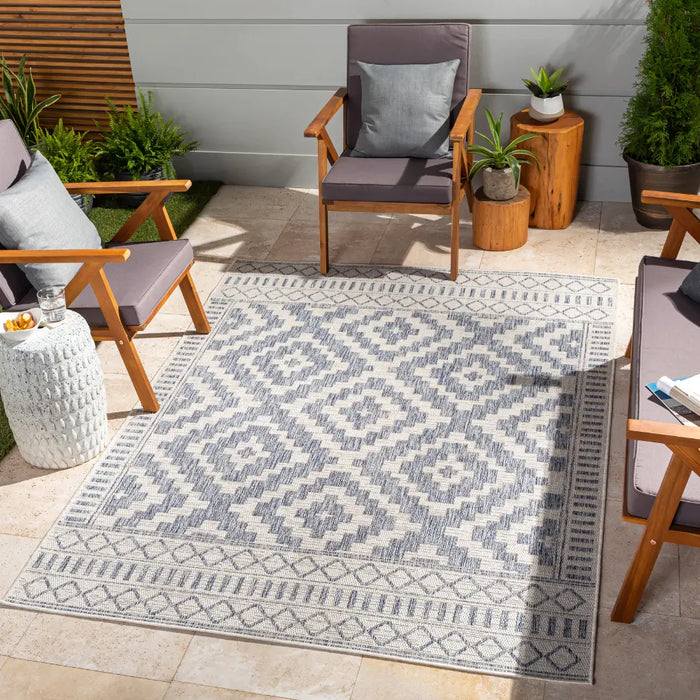 TRICIA In- & Outdoor Global Jute-Look Brown Rug