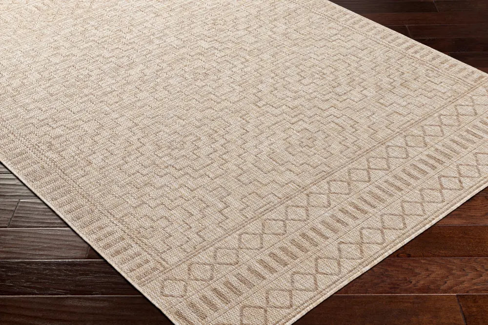 TRICIA In- & Outdoor Global Jute-Look Beige Rug