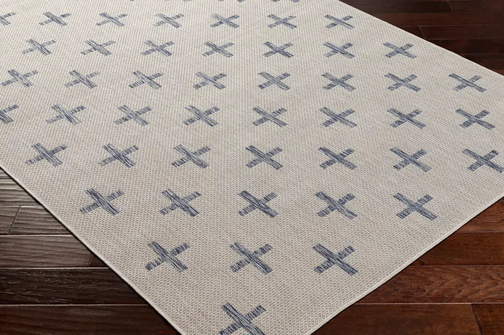 GAVINA In- & Outdoor Global Dark Blue Rug