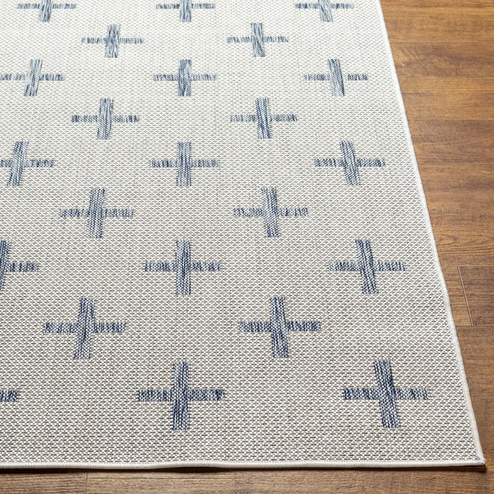 GAVINA In- & Outdoor Global Dark Blue Rug