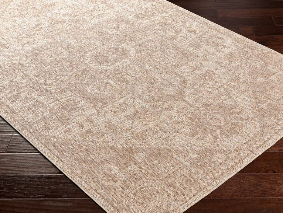 Linda In- & Outdoor Oriental Jute-Look Beige Rug