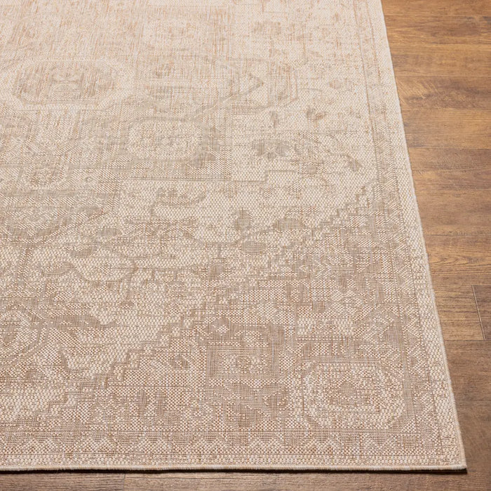 Linda In- & Outdoor Oriental Jute-Look Beige Rug