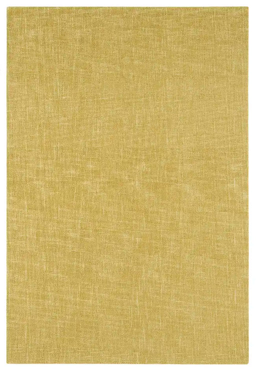 Asiatic tweed ochre Yellow  Wool Rug.