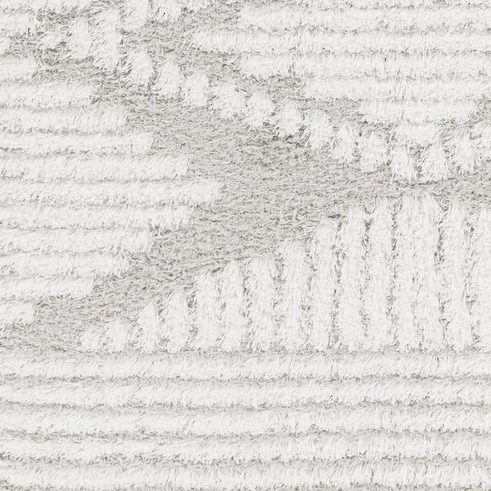 NURIA Shaggy Modern Plush Pile Light Grey Rug