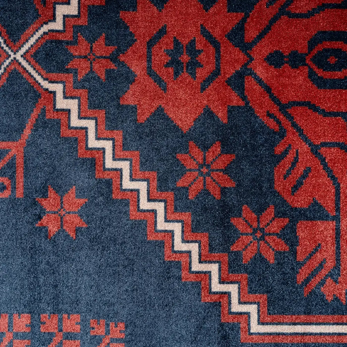 Soft Washable Velvet Asha Red Washable