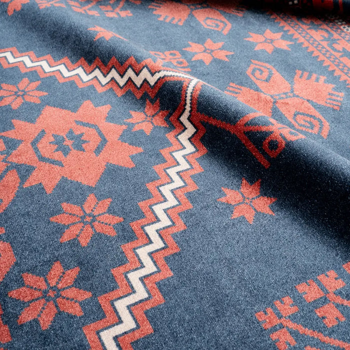 Soft Washable Velvet Asha Red Washable