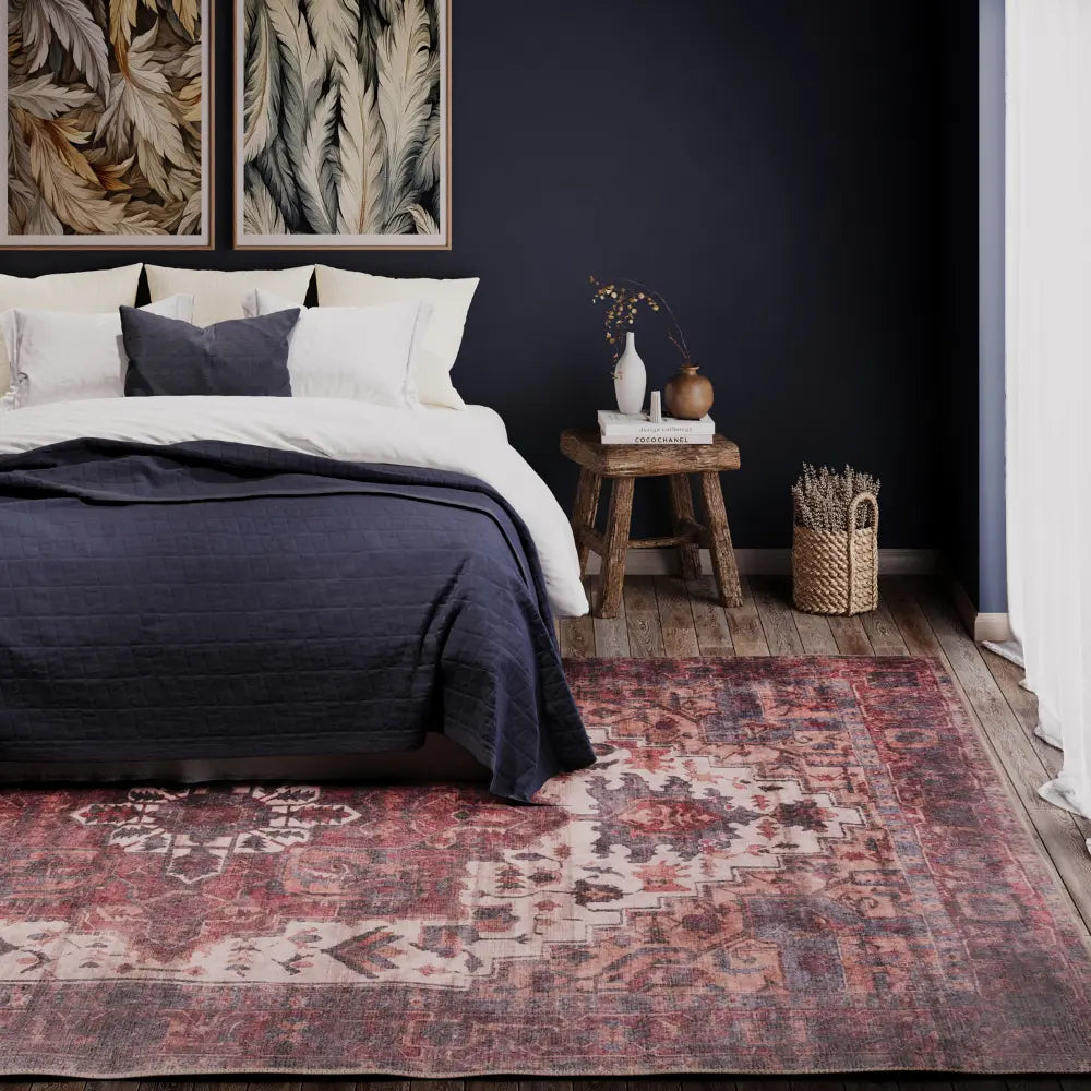 K Washable Rubyana Red Rug — RugsDirect Online