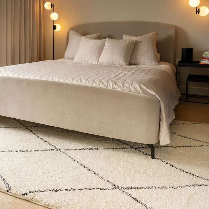 K Washable Shaggy Zina Beige