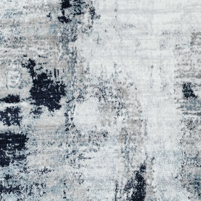 GIULIA Abstract Modern Marble Aqua/Navy Rug