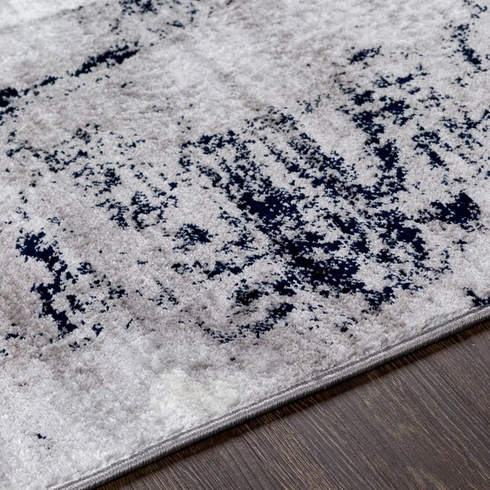 GIULIA Abstract Modern Marble Grey Rug