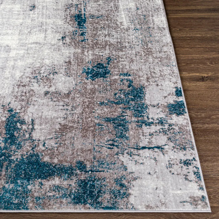 GIULIA Abstract Modern Marble Medium Grey Rug