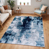 GIULIA Abstract Modern Marble Dark Teal Rug