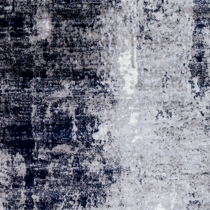 GIULIA Abstract Modern Marble Black Rug