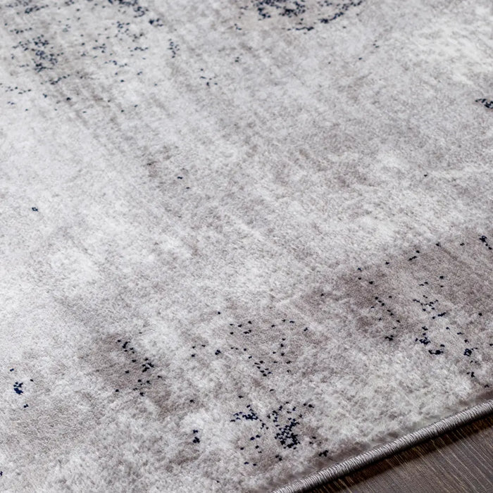 GIULIA Abstract Modern Marble Black Rug