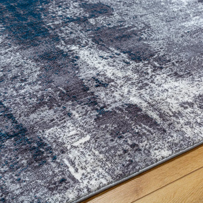 GIULIA Abstract Modern Marble Teal Rug