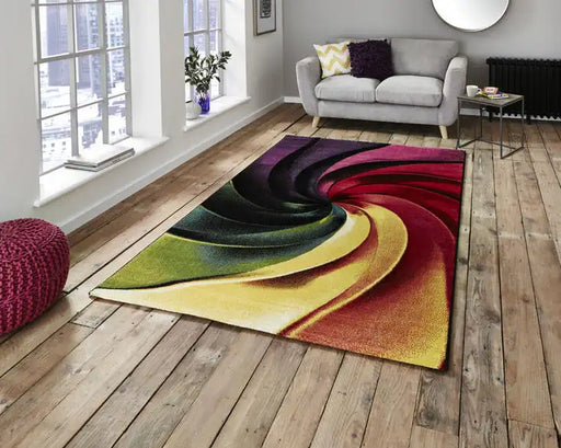 Think Rugs sunrise y498a Multicoloured Living Room  Rug.